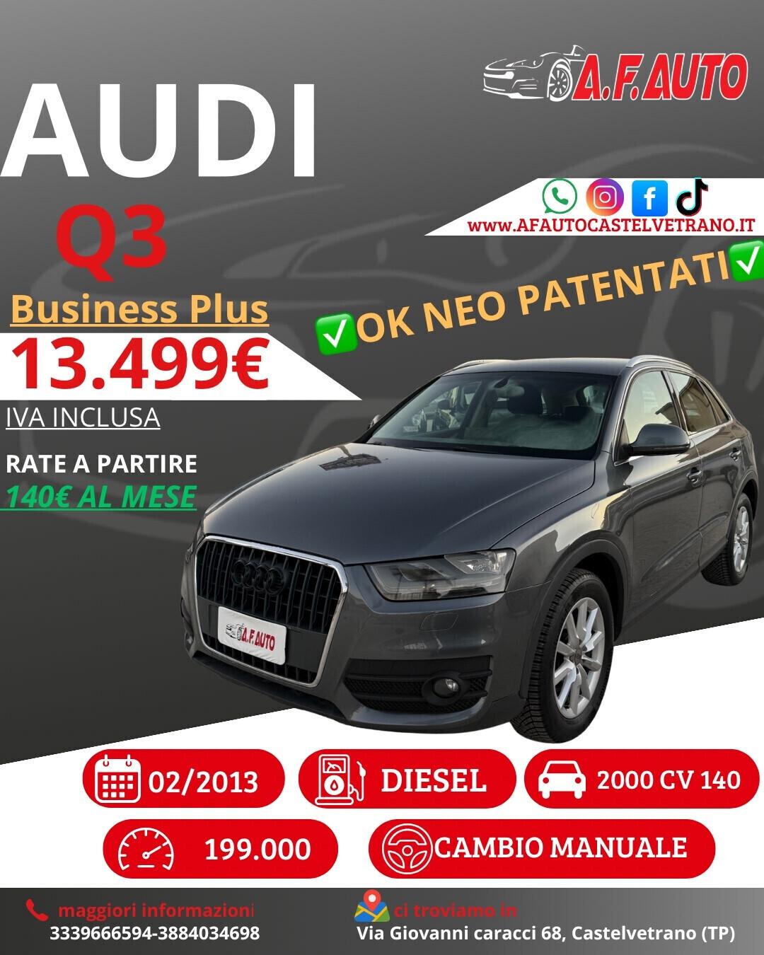 Audi Q3 2.0 TDI Business Plus