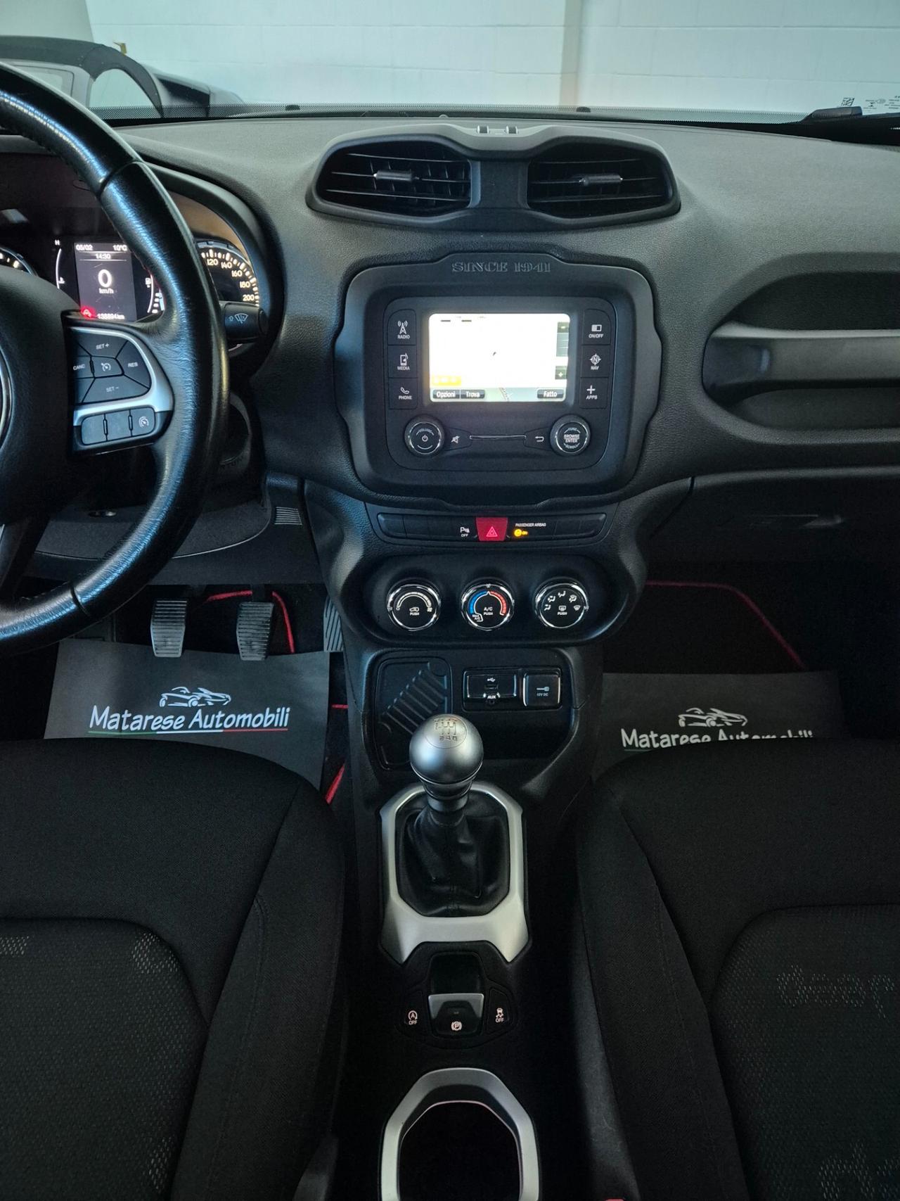 Jeep Renegade 1.6 Mjt 120cv Navi Clima Sensori di parcheggio
