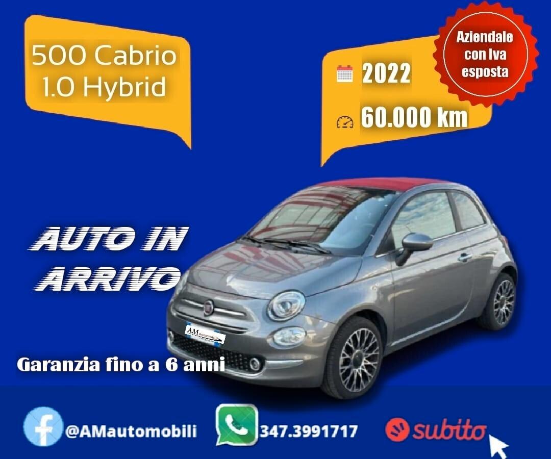 Fiat 500 C 1.0 Hybrid Aziendale IVA ESPOSTA