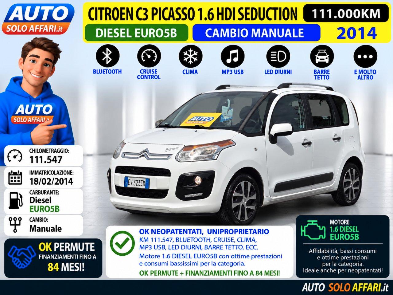 Citroen C3 Picasso 1.6 HDI 16V SEDUCTION UNIPROPRIETARIO