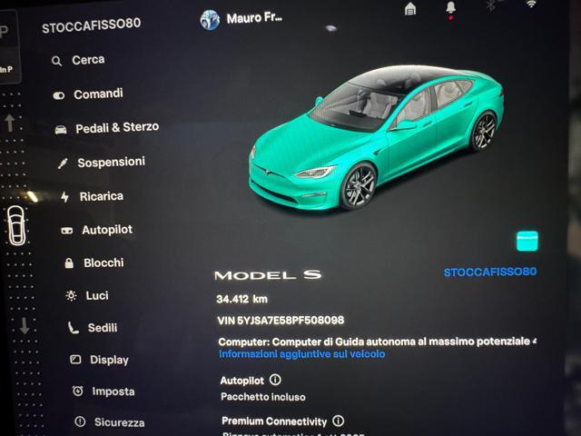 TESLA Model S LONG RANGE#C.LEGA21#VOLANTEYOKE#OPTICWHITE