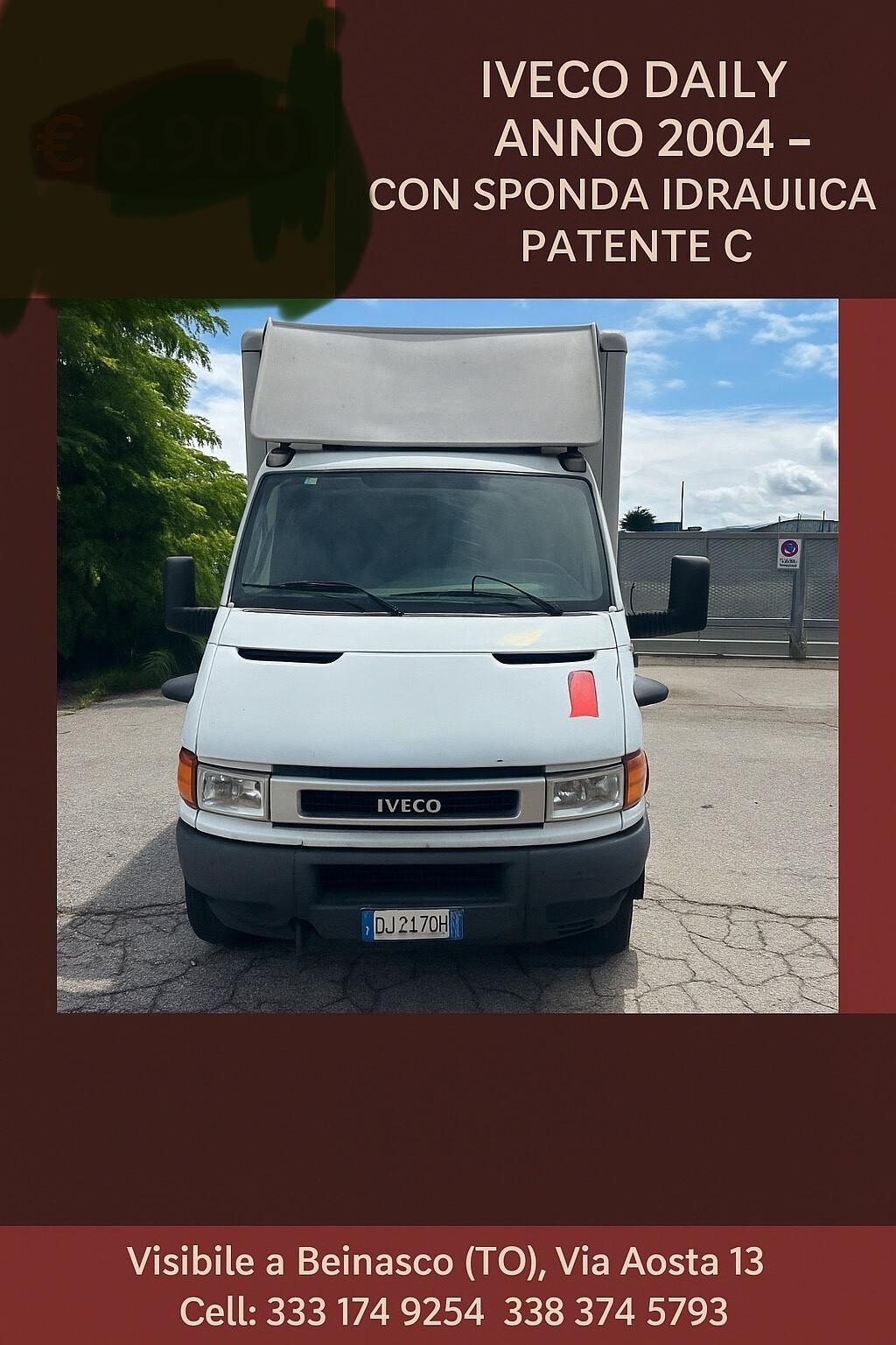 Iveco Daily 65C15 65 quintali con sponda idraulica pantene C
