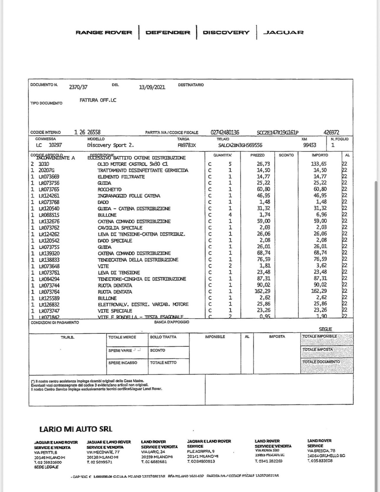 Land Rover Discovery Sport 2.0 td4 *E6*GANCIO TRAINO*CATENA FATTA