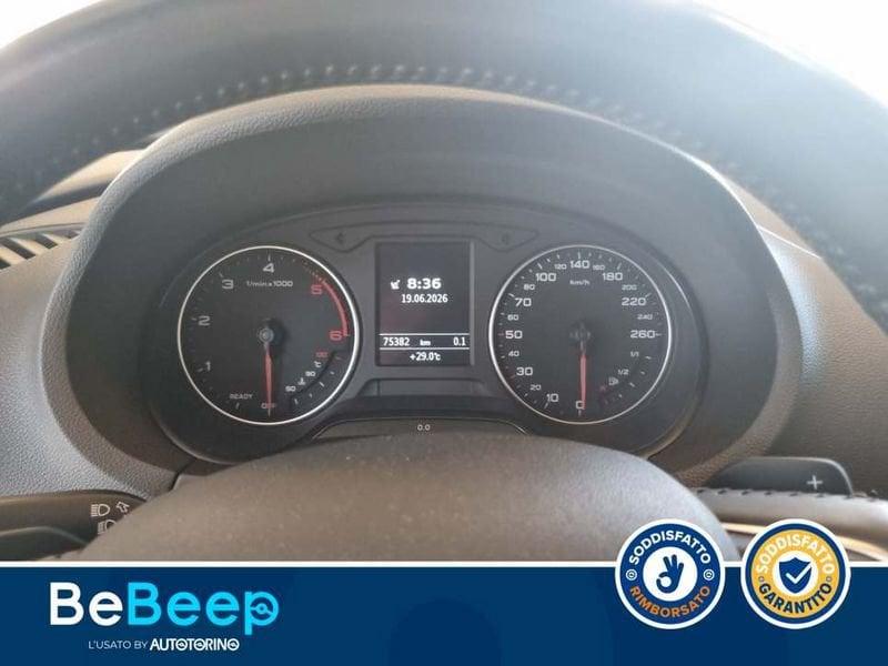 Audi A3 SPORTBACK 1.6 TDI AMBIENTE 110CV S-TRONIC E6