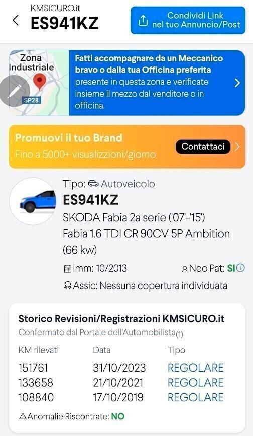 Skoda Fabia 1.6 TDI CR 90CV Wagon Ambition