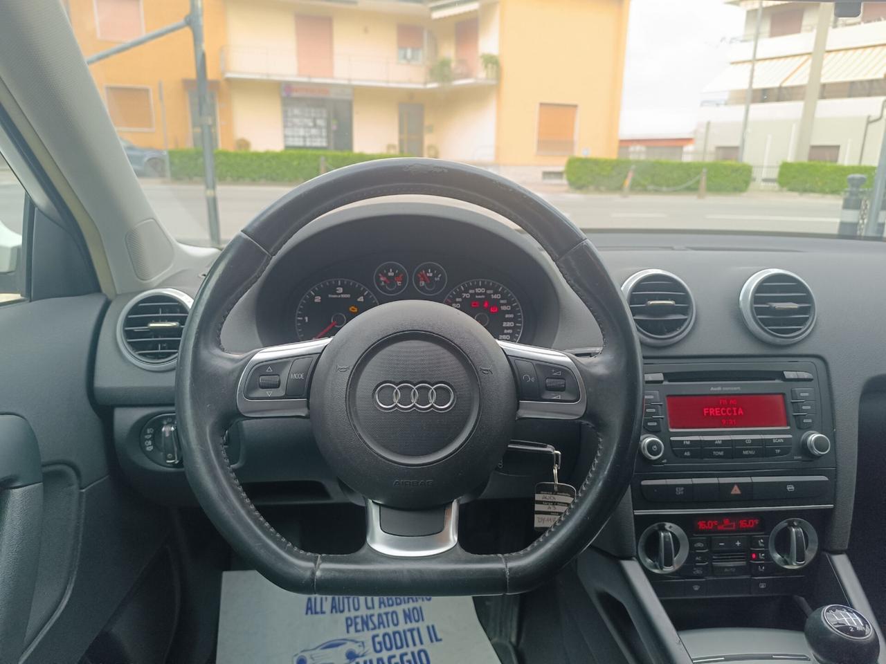 Audi A3 SPB 2.0 TDI Ambition EURO 5 KM CERTIFICATI