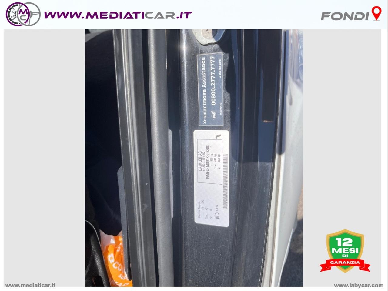 SMART fortwo 1000 52 kW MHD cabrio passion