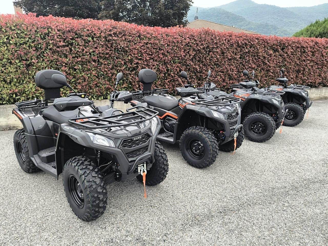 QUAD AGRICOLO TARGA GIALLA GOES 400 4X4 CON RIDOTTE