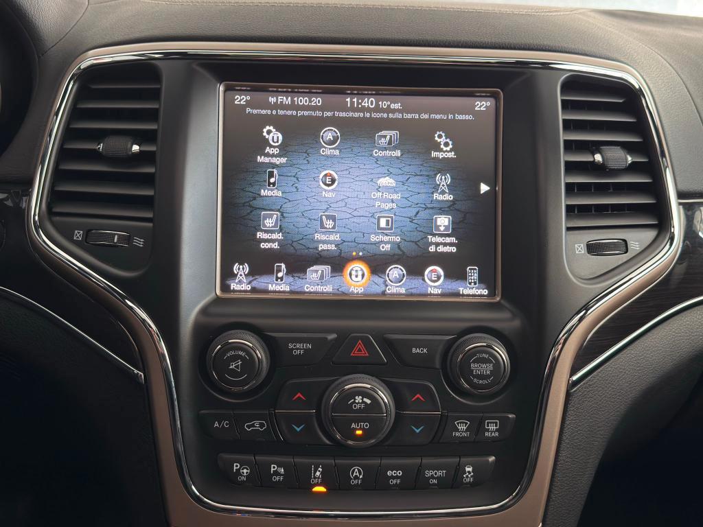 Jeep Grand Cherokee 3.0 crd (mjt II) V6 Overland 250cv auto