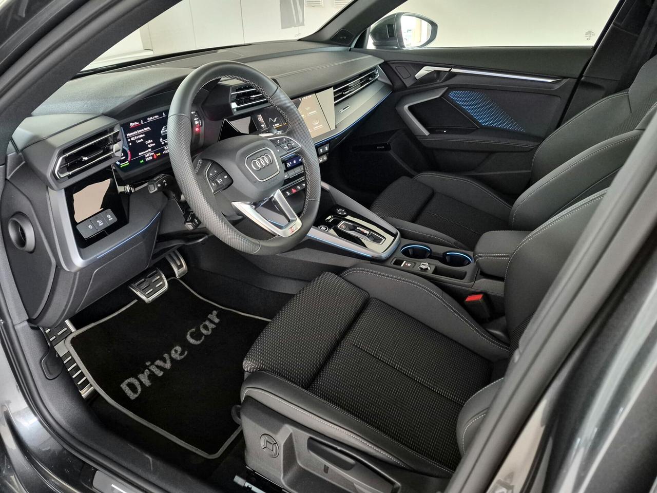 Audi A3 SPORTBACK TFSI MHEV S LINE EDITION S-TRONIC MATRIX SONOS TETTO CARPLAY 360° ACC AUTO UFFICALE AUDI 1 PROPRIETARIO