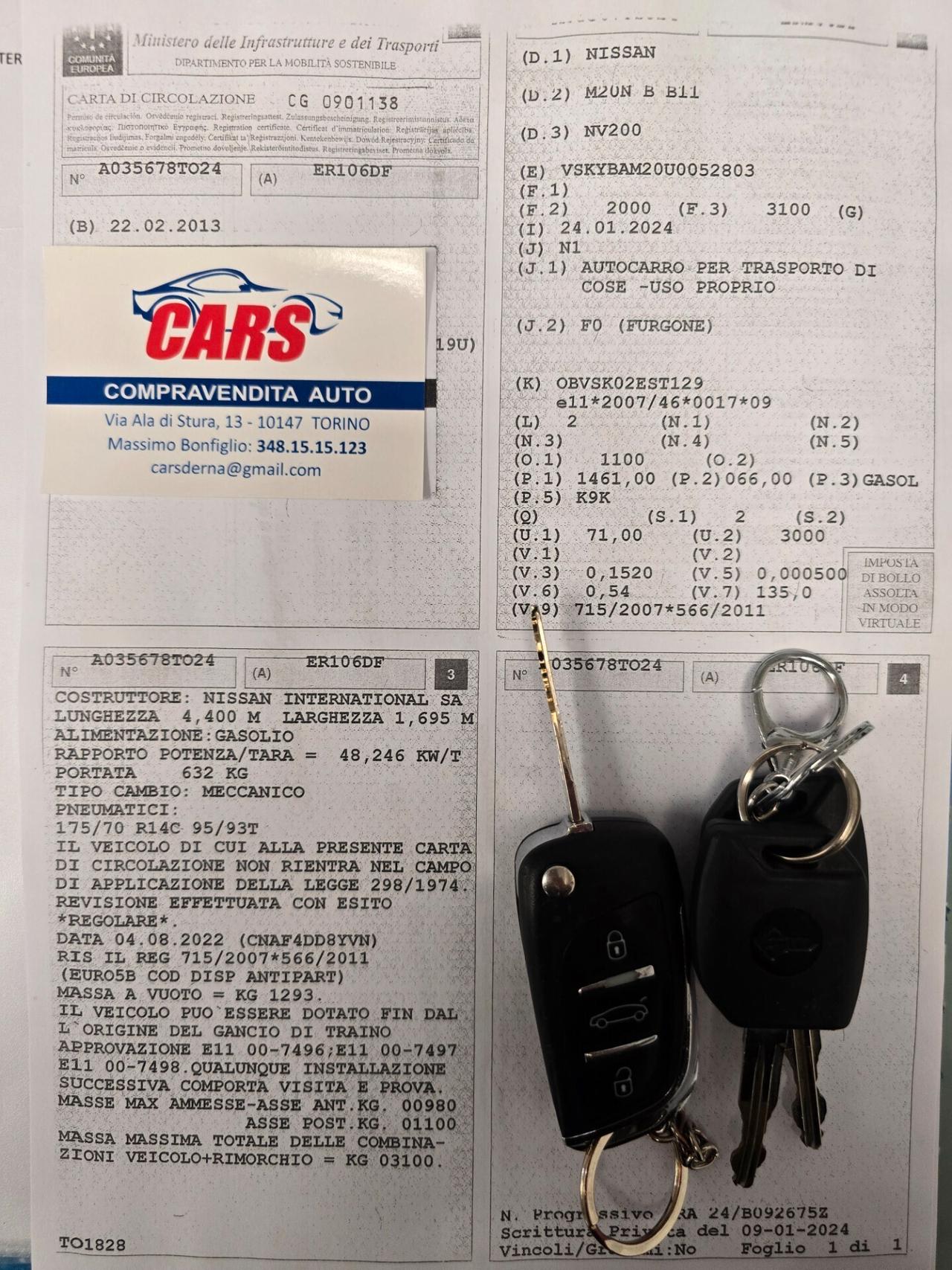 Nissan nv200 1.5 88cv Diesel