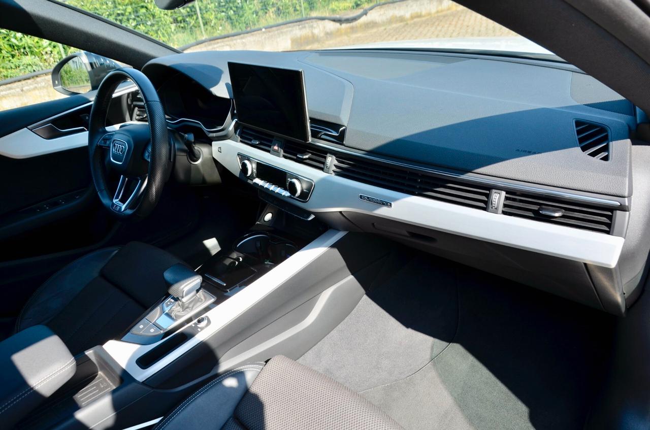 AUDI A5 SPORTBACK 40 2.0 TDI MILD HYBRID S-LINE INT+EXT QUATTRO 204cv S-TRONIC, UFF ITALIANA, EURO 6D, SERVICE AUDI, MATRIX, BLACK PACK, RETROCAMERA, PERMUTE