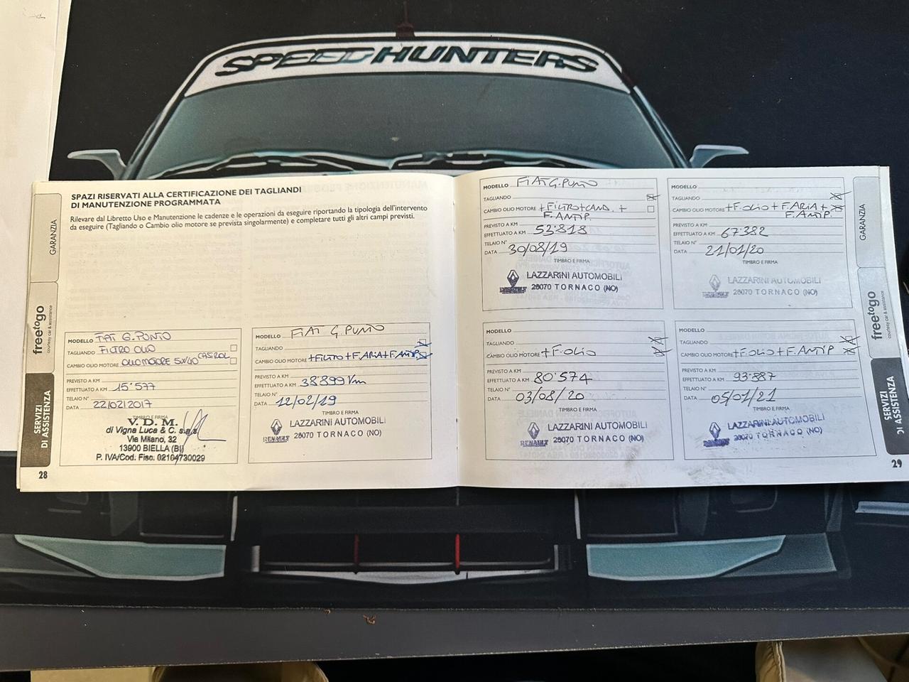 Fiat Punto 1.2 5 P Garanzia 12 mesi su tutto