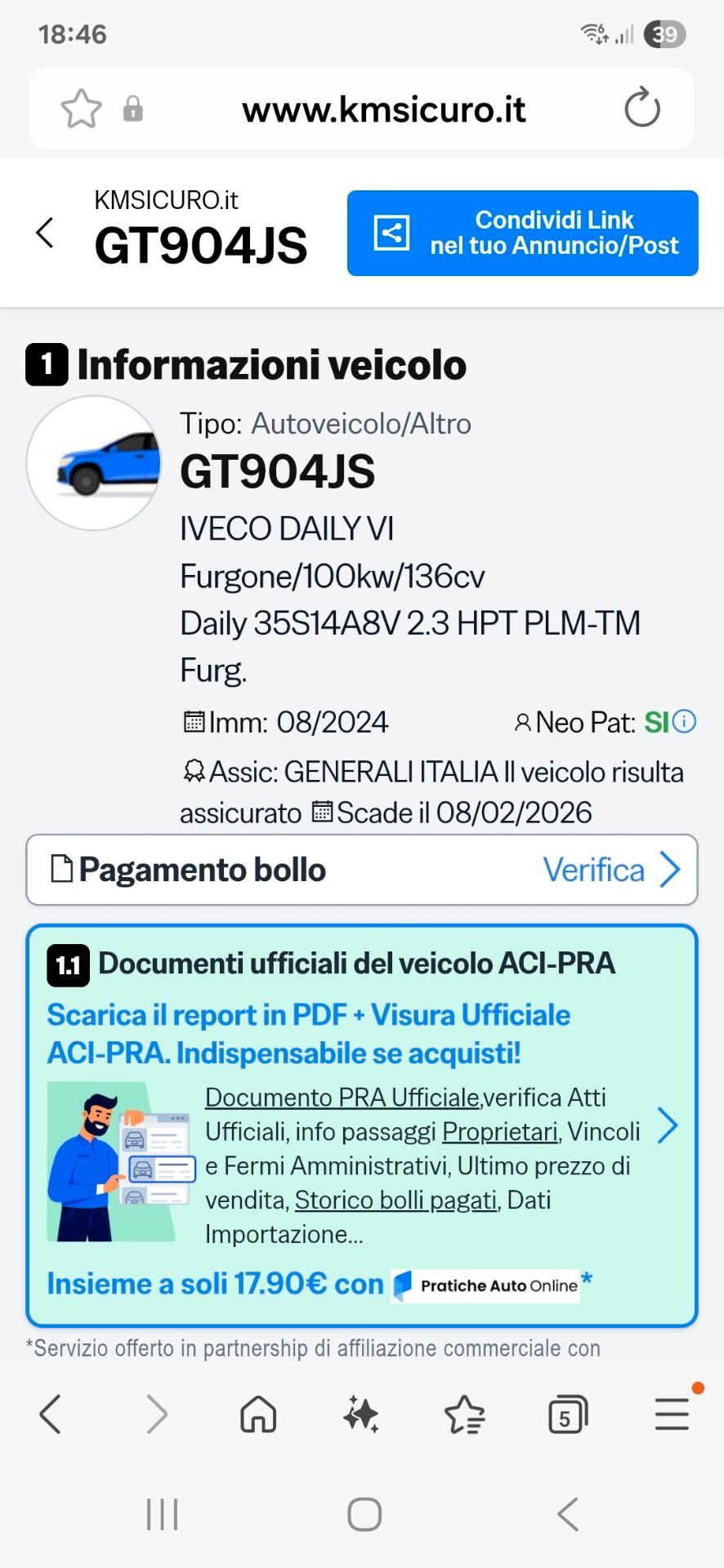 Iveco Daily 35-140 full automatico ancora garanzia casa