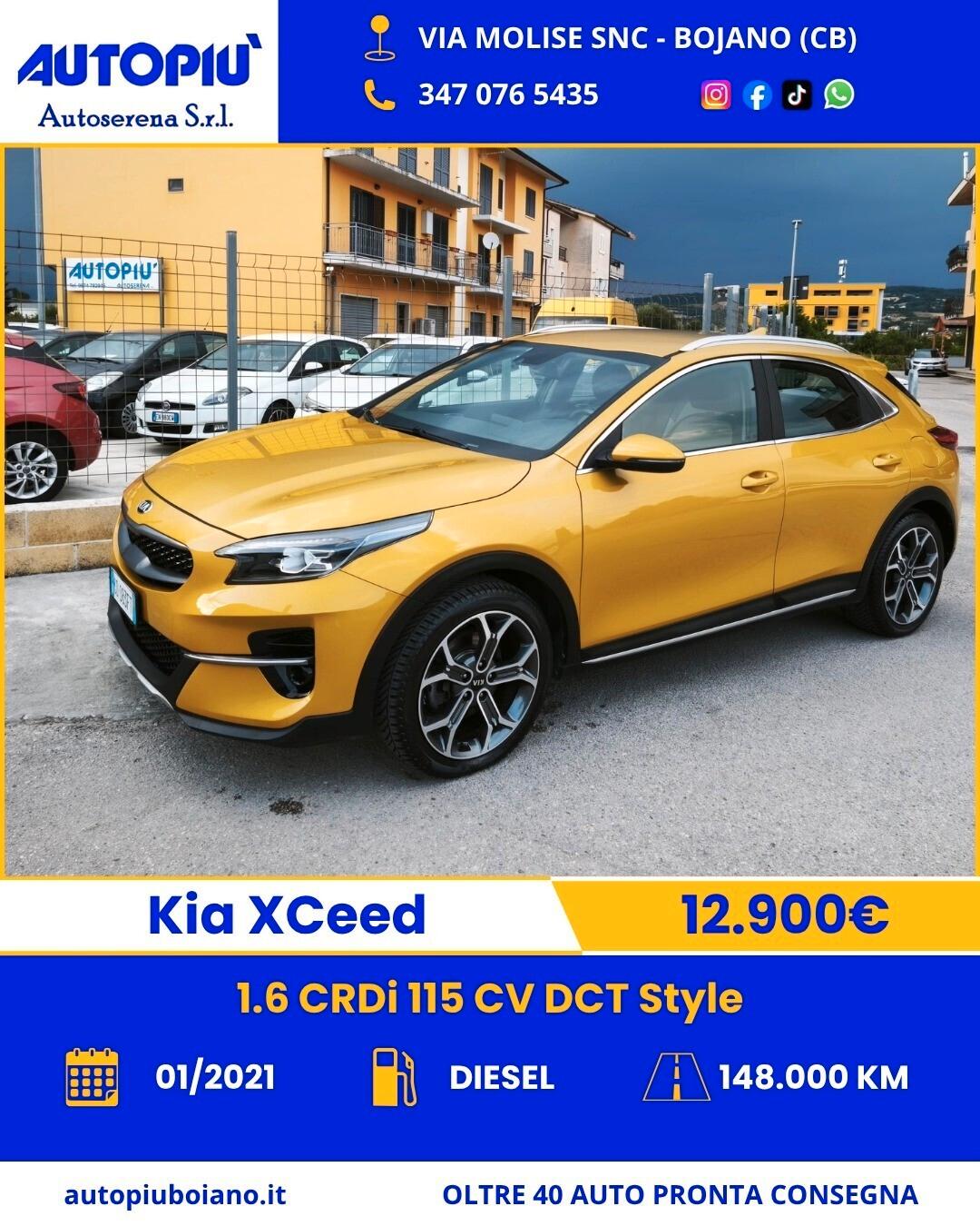 Kia XCeed 1.6 CRDi 115 CV DCT Style