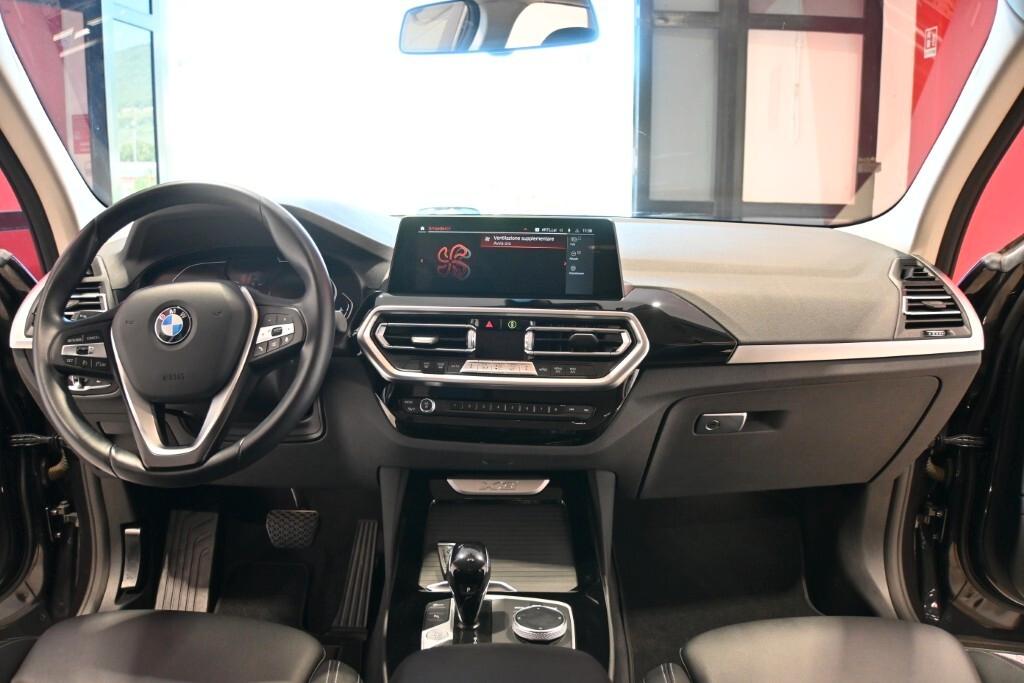 BMW X3 18D 150CV STEPTRONIC 48V S-DRIVE BUSINESS ADVANTAGE ( FARI LED ADATTIVI - PELLE - CLIMA TRIZONA - CRUISE - NAVI - MIRROR - PARK ASSISTANT - TELECAMERA POST. - CERCHI 18 )
