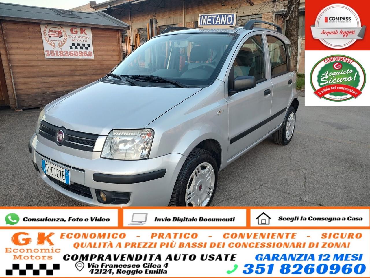 Fiat Panda 1.2 Dynamic Natural Power Mamy, GARANZIA L.12 MESI, OK NEOPATENTATI