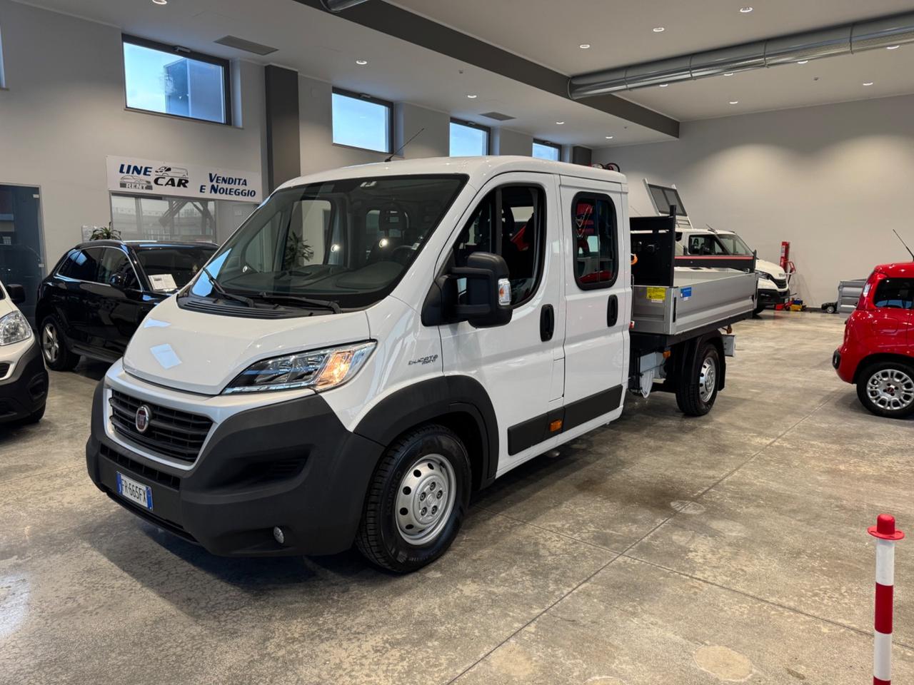 Fiat ducato 2.3mjt gru fassi e cassone fisso