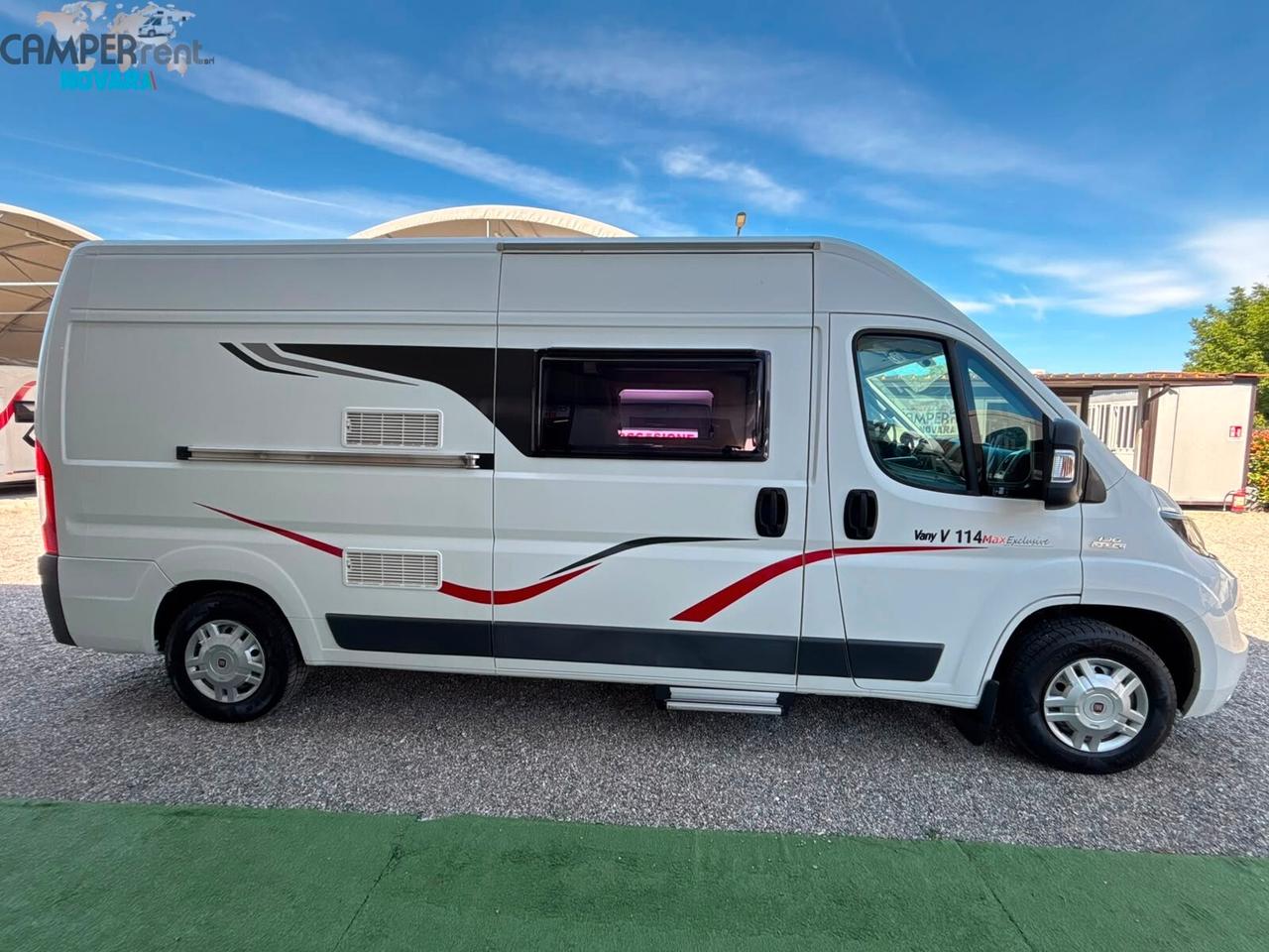 CHALLENGER VANY V 114 MAX EXCLUSIVE - Furgonato con doppio letto matrimoniale in coda