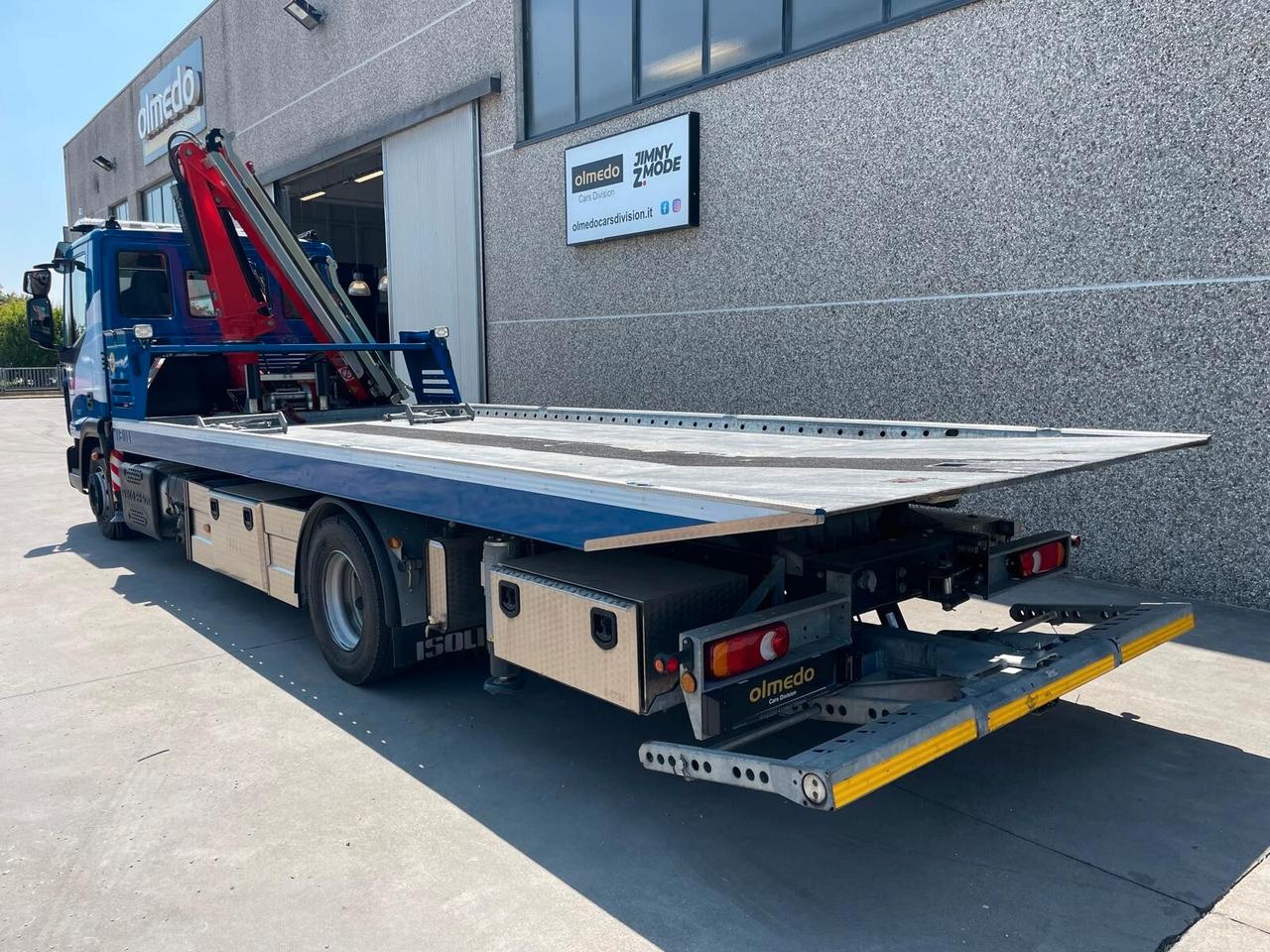 Iveco Eurocargo 120El22P Pas Carro Atrezzi Isoli Slide-D + Gru Fassi
