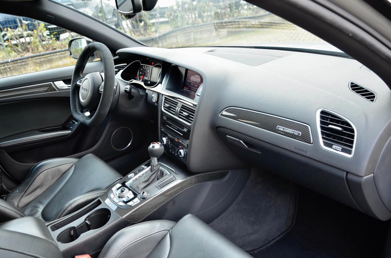 AUDI RS4 AVANT 4.2 V8 QUATTRO 450cv S-TRONIC, CRONOLOGIA SERVICE COMPLETA, CARBOCERAMICA, SEDILI GUSCIO, DIFFERENZIALE SPORTIVO, DRC, SCARICO SPORTIVO, BANG & OLUFSEN, 20", PERMUTE