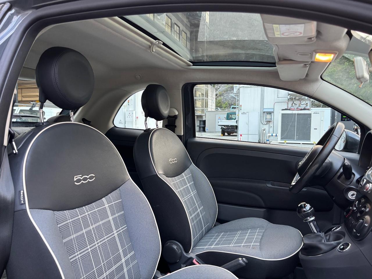 FIAT 500 1.2 BENZINA LOUNGE 69cv TETTO PANORAMICO NEOPATENTATI OK