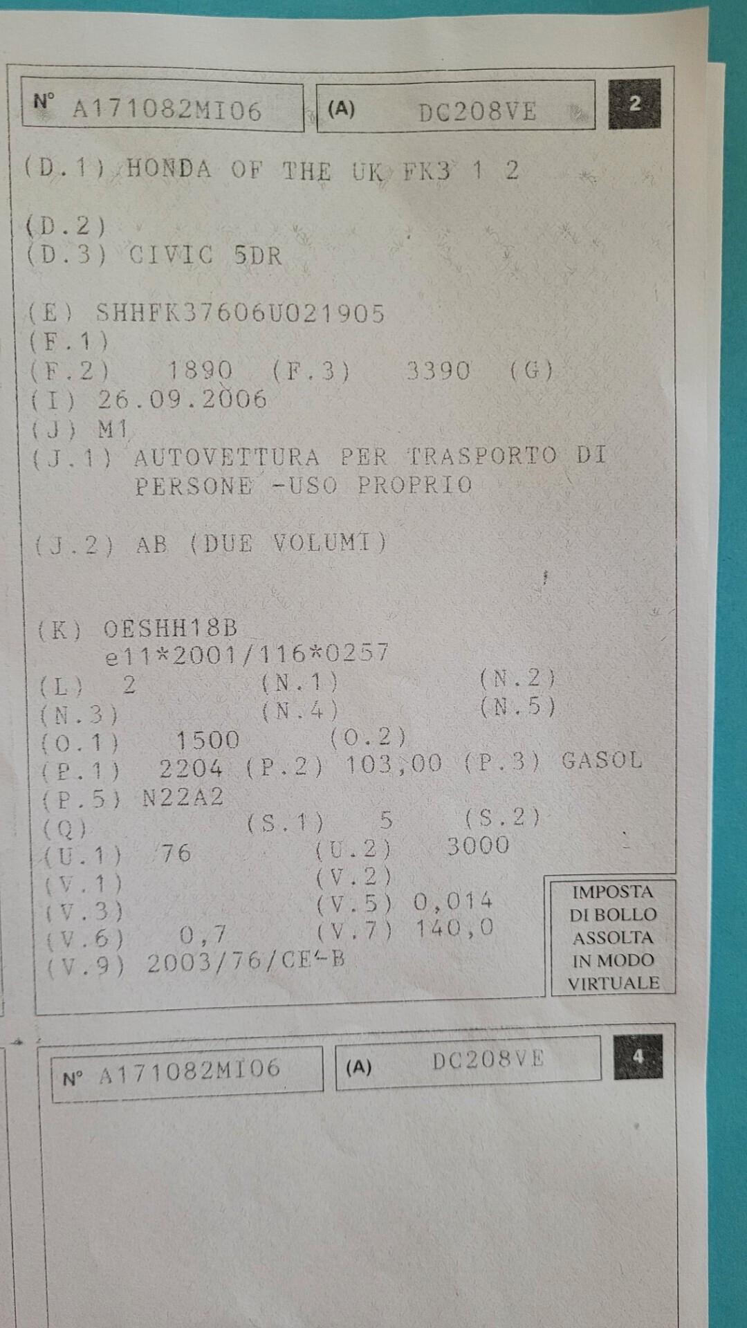 Honda Civic 2.2 i-CTDi 5p. Executive
