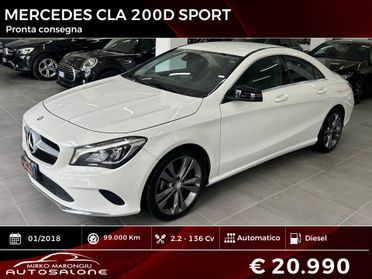 Mercedes-benz CLA 200 d Sport FINANZIABILE