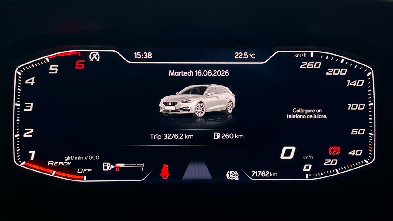 SEAT LEON SPORTSTOURER 2.0 STYLE DSG TDI 116 CV - FULL LED, VIRTUAL COCKPIT, NEOPATENTATI