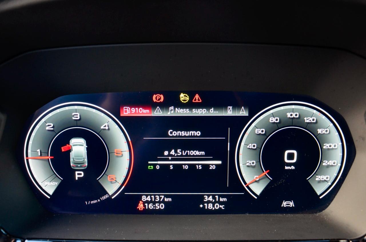 AUDI A3 SPB 30 TDI BUSINESS ADVANCED 116cv S-TRONIC, EURO 6D, PELLE, RETROCAMERA, BAULE ELETTRICO, PERMUTE