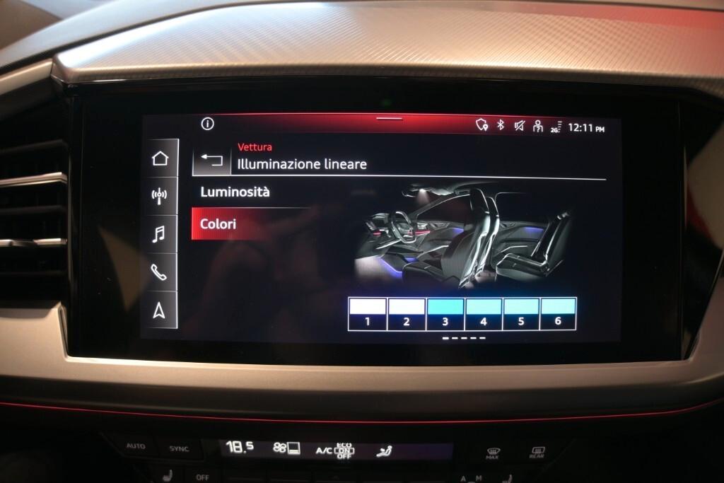 AUDI Q4 SPORTBACK 40 E-TRON 204CV AUTOMATIC S-LINE EDITION ( FARI LED - VIRTUAL COCKPIT - ADAPTIVE CRUISE - AMBIENT LIGHTS - NAVI - MIRROR - PDC - TELECAMERA POST. - CERCHI 20 )