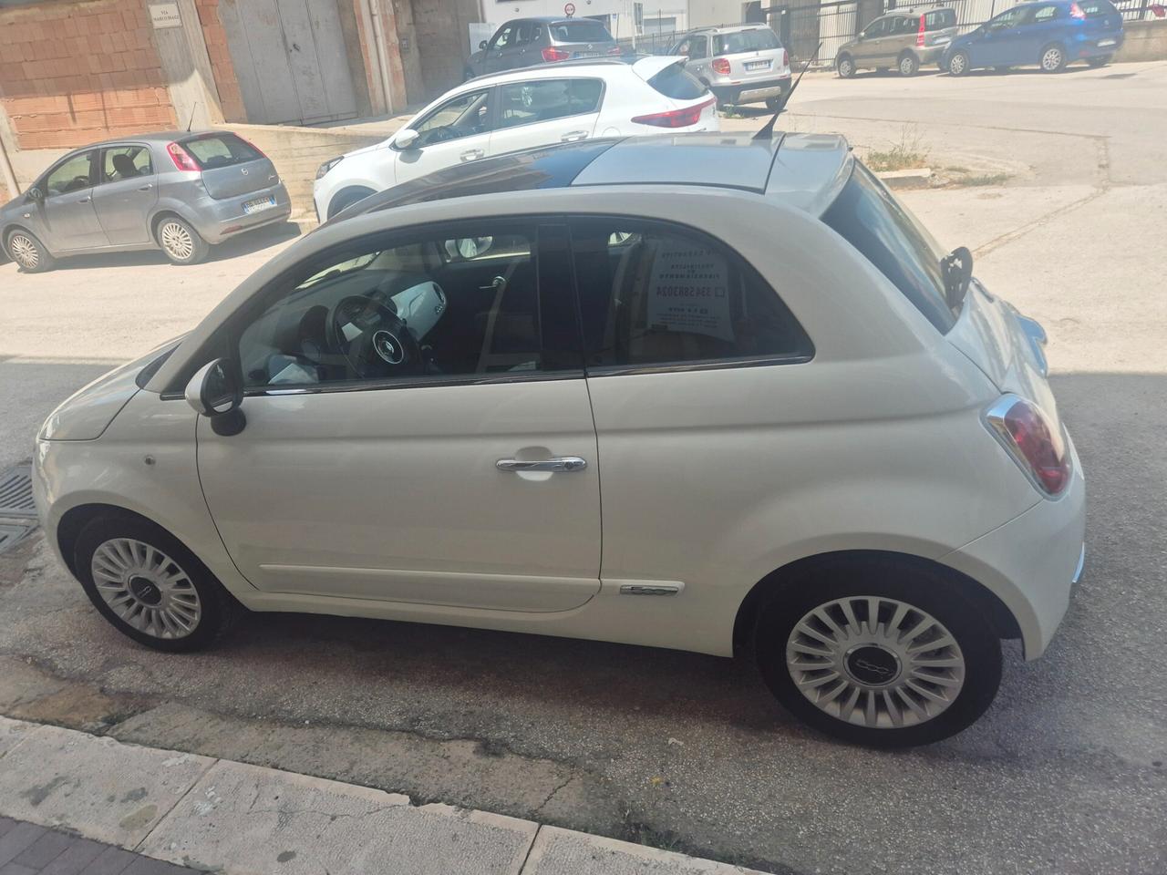 FIAT 500 1.2 TETTO PANORAMICO SOLI KM 90000 CERTIF