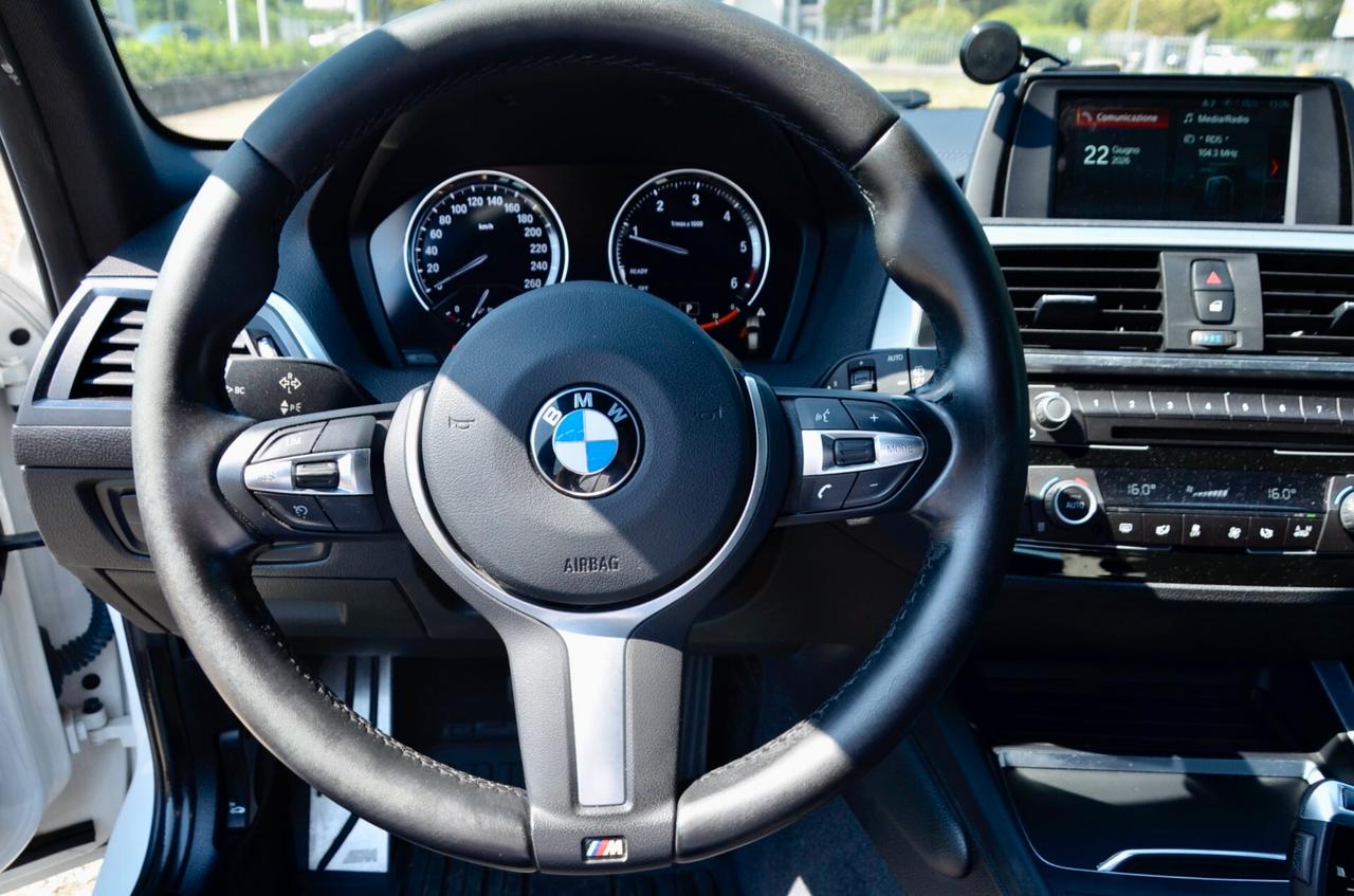 BMW 118d 2.0 MSPORT 150cv AUT, UNICOPROPRIETARIO, SERVICE BMW, UFF ITALIANA, BOLLO 5/27, EURO 6C, FULL LED, PELLE, PERMUTE