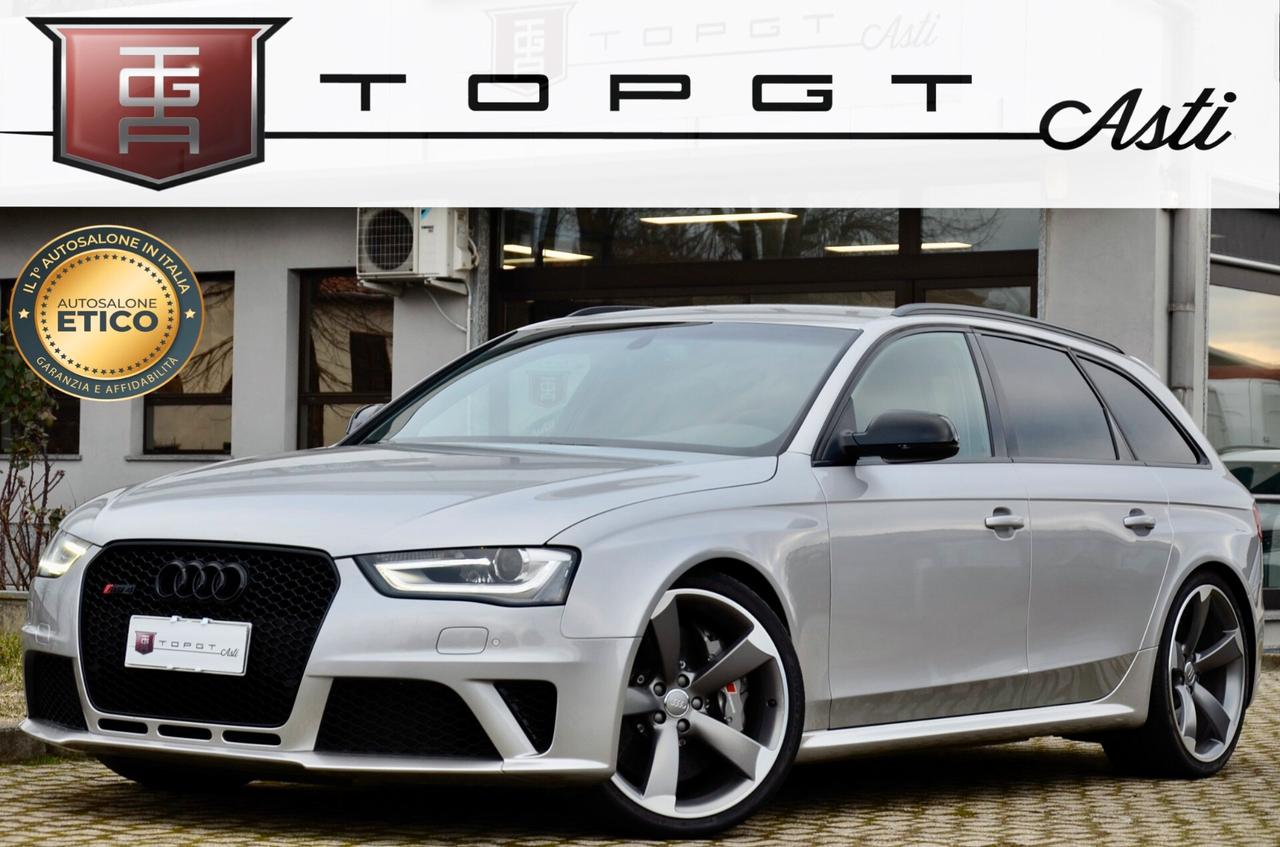 AUDI RS4 AVANT 4.2 V8 QUATTRO 450cv S-TRONIC, CRONOLOGIA SERVICE COMPLETA, CARBOCERAMICA, SEDILI GUSCIO, DIFFERENZIALE SPORTIVO, DRC, SCARICO SPORTIVO, BANG & OLUFSEN, 20", PERMUTE