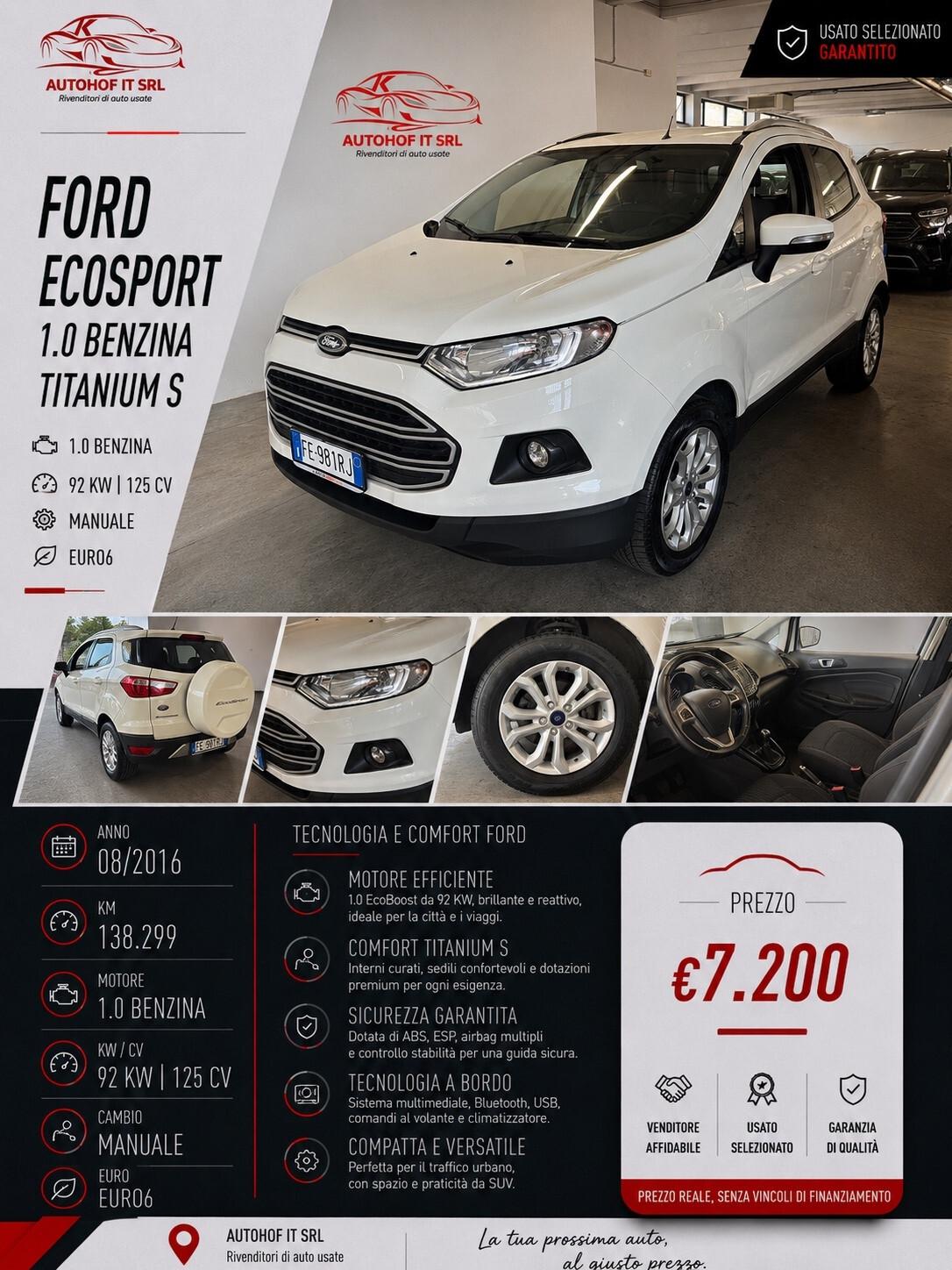 Ford EcoSport 1.0 BENZINA Titanium S