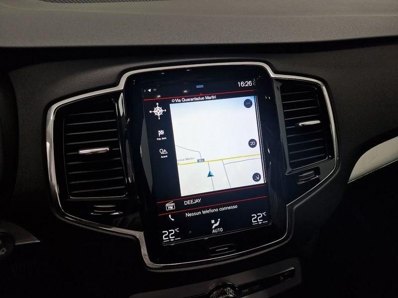 Volvo XC90 D5 AWD Geartronic 7 posti Momentum Euro 6 D-Temp