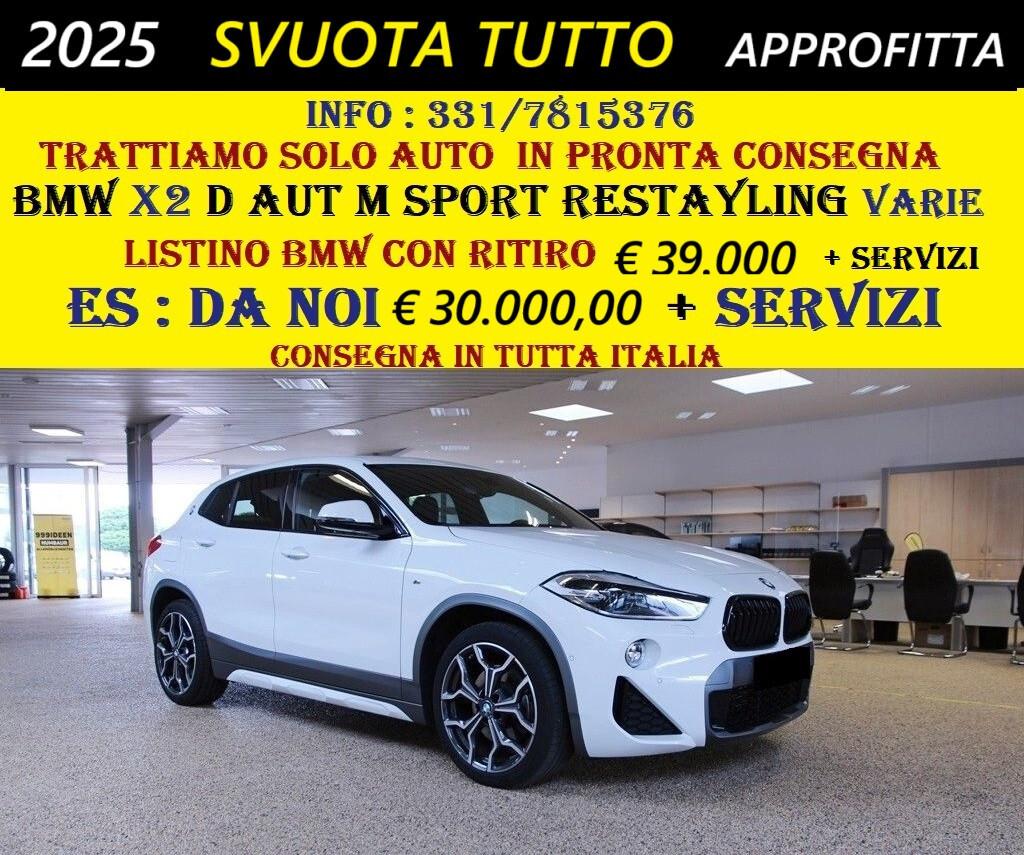 BMW X2 D AUT M SPORT TUTTI I MODELLI