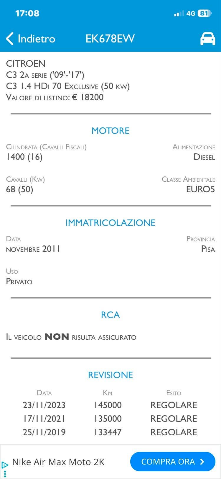 Citroen C3 1.4 HDi 70 Exclusive Per Neopatentati