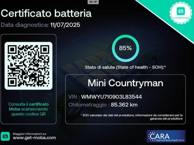 MINI Countryman 1.5 Cooper SE Plug-in 4x4 Automatica