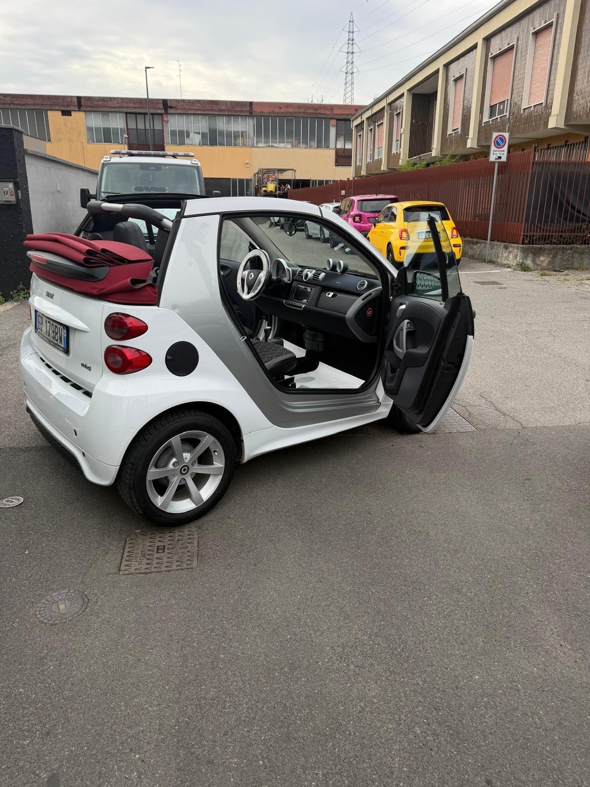 Smart 451 benzina 71cv 52kw neo patentato servosterzo cabrio