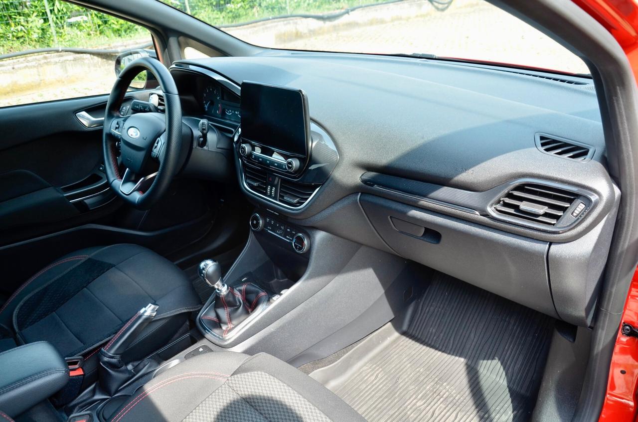 FORD FIESTA 5p 1.0 ECOBOOST ST-LINE 95cv, UFF ITALIANA, SERVICE FORD, EURO 6D, APPLE ANDROID, PERMUTE