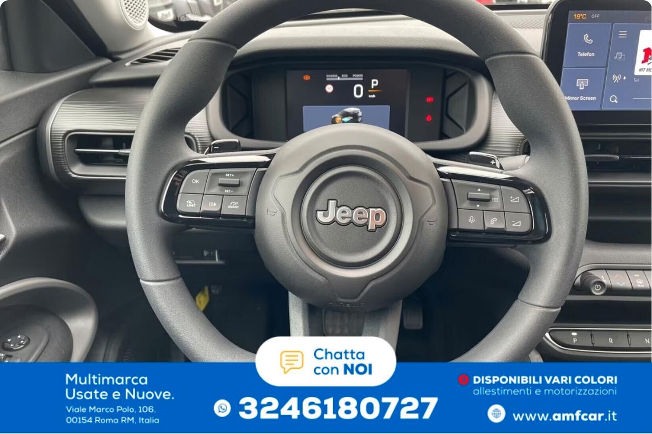 Jeep Avenger Longitude + AUTOMATICA + SEDILI RISCALDATI + CARPLAY +