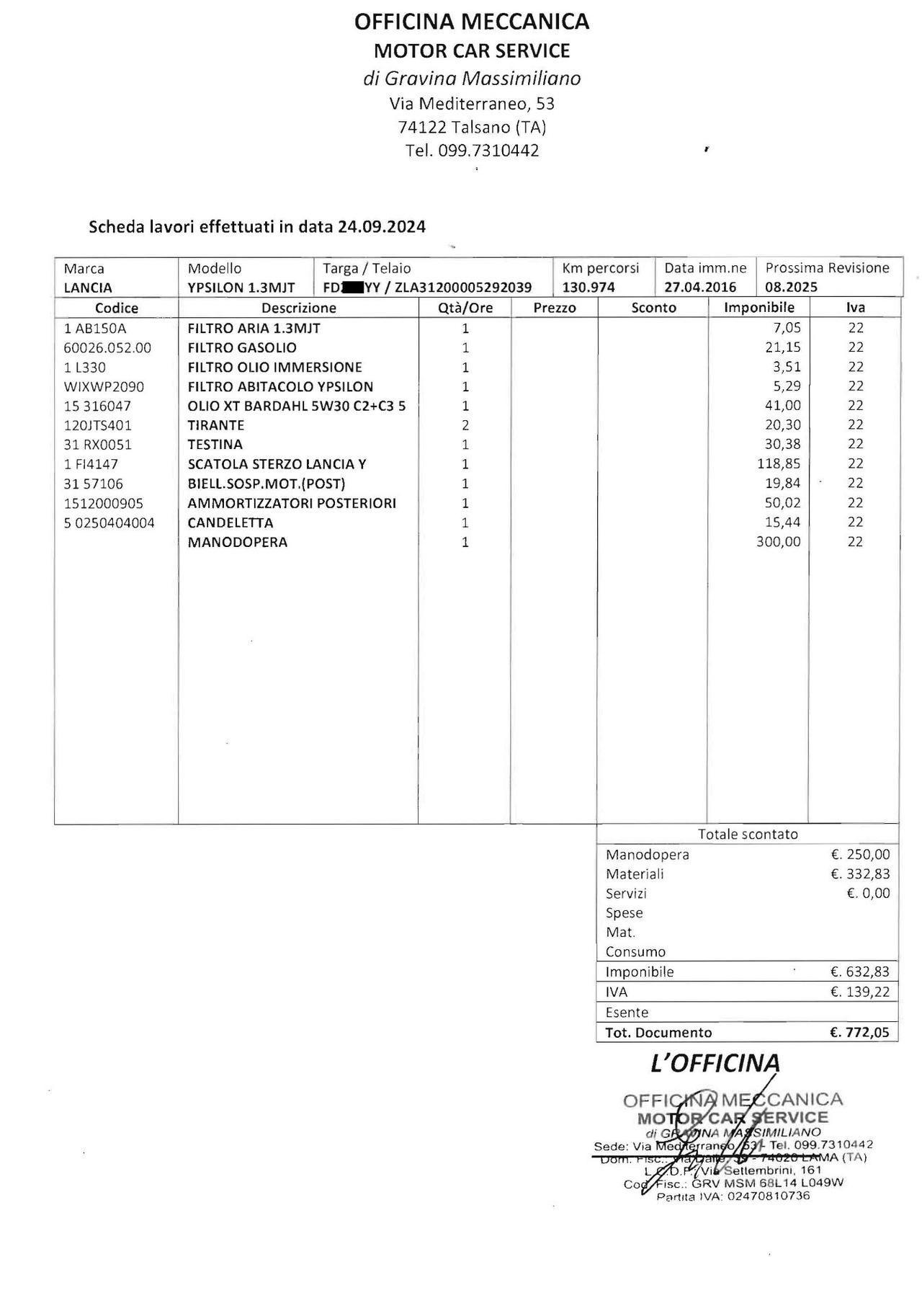 Lancia Ypsilon 1.3 MJT 16V 95 CV 5 porte S&S Platinum