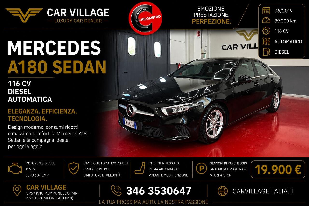 Mercedes-benz A 180 d Limousine Automatic sport