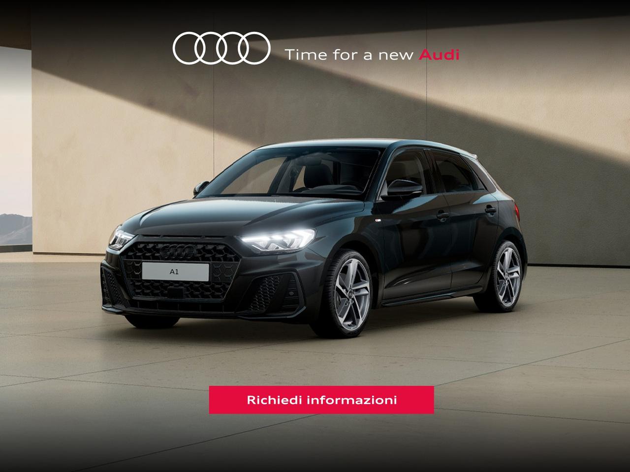 Audi A1 sportback 30 1.0 tfsi identity black 116cv