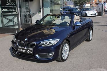 Bmw 220 d CABRIO LUXURY STEPTRONIC SPORT SENSORI ANT/POST