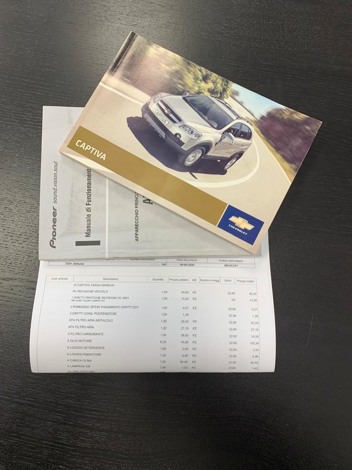 Chevrolet Captiva 7 Posti Unicoprop.