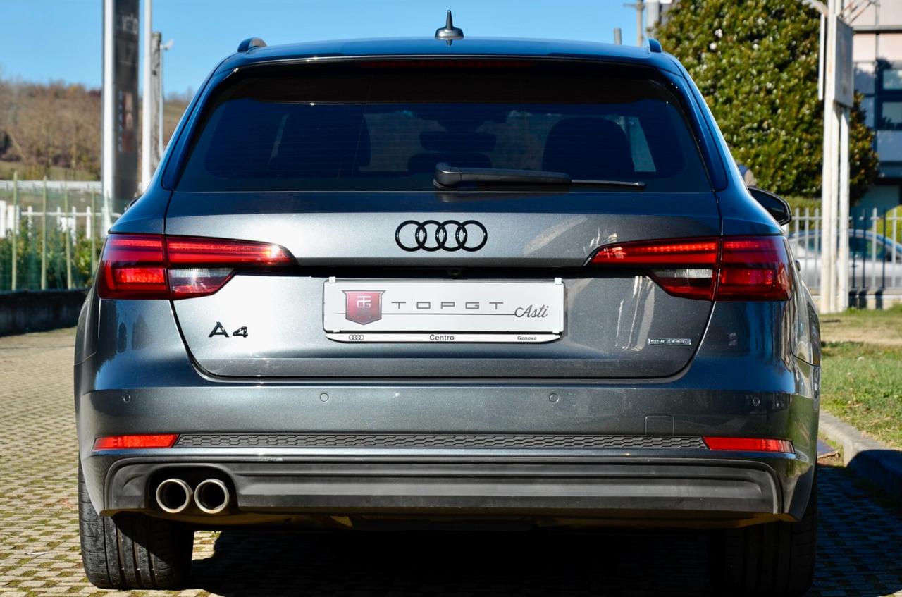 AUDI A4 AVANT 2.0 TDI S-LINE INT+EXT QUATTRO 190cv S-TRONIC, SERVICE AUDI, UFF ITALIANA, EURO 6B, FARI FULL LED, VIRTUAL COCKPIT, RETROCAMERA, PERMUTE