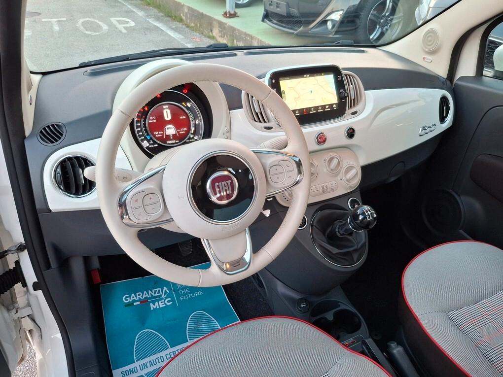 Fiat 500 1.2 Display TFT/Uconnect7"/Beats