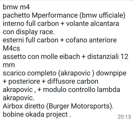BMW M4 3.0 V 6 431 CV DKG BITURBO COUPE PERFORMANCE